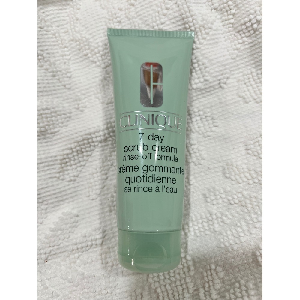 Clinique 7 Day Scrub Cream Rinse-Off Formula Exfoliator 3.4oz Fragrance Free